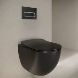 Ravak Chrome miska WC wisząca bez kołnierza czarny mat X01794