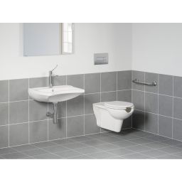 Ravak Safe miska wc z deską wolnoopadającą wisząca bez kołnierza dla niepełnosprawnych biały połysk X01930