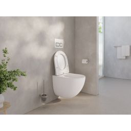 Ravak Chrome miska WC z deską wolnoopadającą wisząca bez kołnierza ze spłukiwaniem wirowym biały połysk X03121