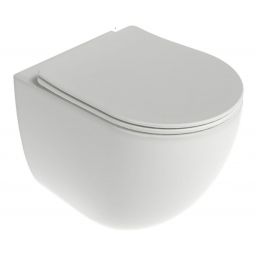 Ravak Chrome miska WC z deską wolnoopadającą wisząca bez kołnierza ze spłukiwaniem wirowym biały połysk X03121