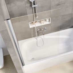 Ravak Pivot PVS1-80 parawan nawannowy 80 cm 1-częściowy satyna/przezroczyste 79840U00Z1