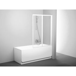 Ravak Supernova parawan nawannowy 105 cm 2-częściowy biały połysk/szkło przezroczyste 796M0100Z1