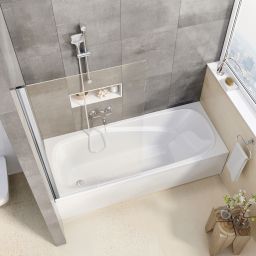 Ravak Pivot PVS1-80 parawan nawannowy 80 cm 1-częściowy polerowane aluminium/przezroczyste 79840C00Z1