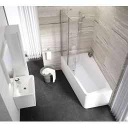 Ravak 10° parawan nawannowy 100 cm 2-częściowy aluminium połysk/szkło przezroczyste 7QLA0C03Z1