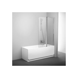 Ravak Chrome CVS2-100 R parawan nawannowy 100 cm 2-częściowy prawy polerowane aluminium/przezroczyste 7QRA0C00Z1