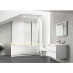 Ravak Chrome CVS2-100 R parawan nawannowy 100 cm 2-częściowy prawy satyna/przezroczyste 7QRA0U00Z1