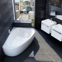 Ravak LoveStory wanna narożna 196x113,5 cm lewa biała C751000000