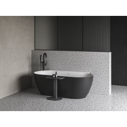 Ravak Freedom W II Tec wanna przyścienna 170x87 cm czarny/biały CC71700000