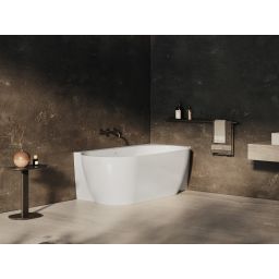 Ravak Freedom Corner II Tec wanna narożna 175x86 cm owalna prawa biały/biały CC81000000