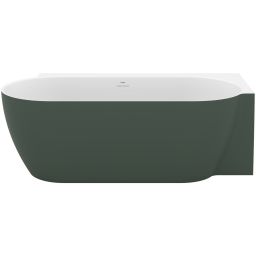 Ravak Freedom Corner II Tec wanna narożna 175x86 cm owalna prawa grey green/biały CC81200000
