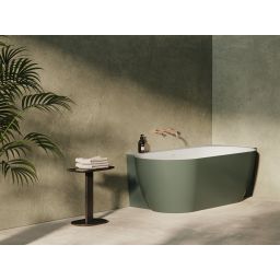 Ravak Freedom Corner II Tec wanna narożna 175x86 cm owalna prawa grey green/biały CC81200000