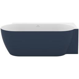 Ravak Freedom Corner II Tec wanna narożna 175x86 cm owalna prawa biały/deepsea blue CC81400000