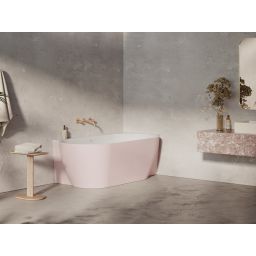 Ravak Freedom Corner II Tec wanna narożna 175x86 cm owalna prawa biały/alabaster pink CC81600000