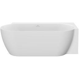 Ravak Freedom Corner II Tec wanna narożna 175x86 cm owalna prawa biały/biały mat CC81800000