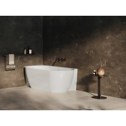 Ravak Freedom Corner II Tec Lewa wanna narożna 175x86 cm owalna biały/chrom CC91000000