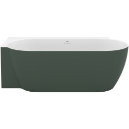 Ravak Freedom Corner II Tec lewa wanna narożna 175x86 cm owalna grey green/biały CC91200000