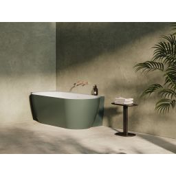 Ravak Freedom Corner II Tec lewa wanna narożna 175x86 cm owalna grey green/biały CC91200000