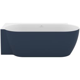 Ravak Freedom Corner II Tec wanna narożna 175x86 cm owalna biały/deepsea blue CC91400000