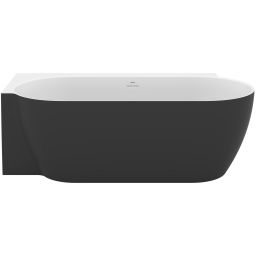 Ravak Freedom Corner II Tec Lewa wanna narożna 175x86 cm owalna biały/czarny CC91700000