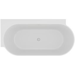 Ravak Freedom Corner II Tec Lewa wanna narożna 175x86 cm owalna biały/biały mat CC91800000