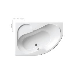 Ravak Rosa I wanna narożna 140x105 cm lewa biała CI01000000