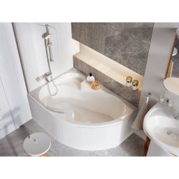 Ravak Rosa I wanna narożna 140x105 cm lewa biała CI01000000