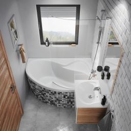 Ravak Rosa II wanna narożna 150x105 cm prawa biała CJ21000000