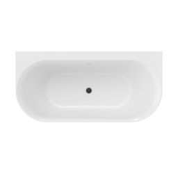 Ravak Ypsilon Wall wanna przyścienna 178x86 cm biała/black mat XC00100057