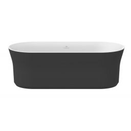 Ravak Ypsilon wanna wolnostojąca 180x80 cm owalna biała/black mat XC00100058