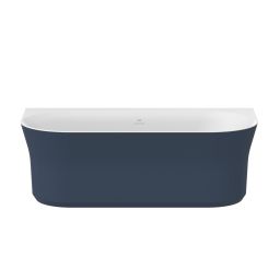 Ravak Ypsilon Wall wanna przyścienna 178x86 cm biała/deepsea blue XC00100070