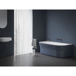 Ravak Ypsilon Wall wanna przyścienna 178x86 cm biała/deepsea blue XC00100070
