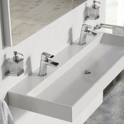 Ravak Natural Duo 1200 umywalka 120x45 cm ścienna biała XJO01212000