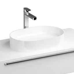 Ravak Ceramic umywalka 55x37 cm owalna nablatowa biała XJX01155001