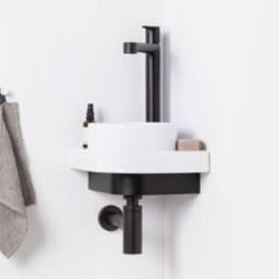 Ravak Yard umywalka 28x28 cm narożna nablatowa biała XJX01228000