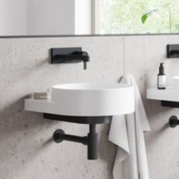 Ravak Yard umywalka 50x40,5 cm półokrągła ścienna biała XJX01040000