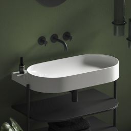 Ravak Yard umywalka 80,5x50 cm półokrągła biała XJX01080000