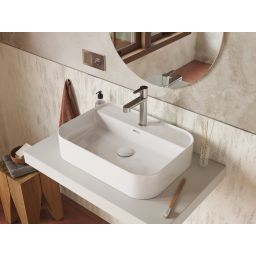 Ravak Flat korek umywalkowy ceramiczny stały biały połysk X01919