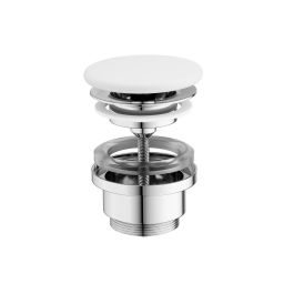 Ravak Flat korek umywalkowy ceramiczny stały biały mat X01920