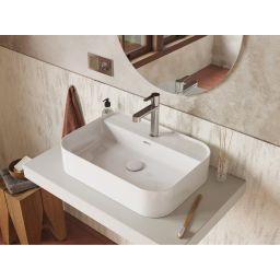 Ravak Flat korek umywalkowy ceramiczny stały biały mat X01920