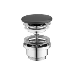 Ravak Flat korek umywalkowy ceramiczny stały czarny mat X01921