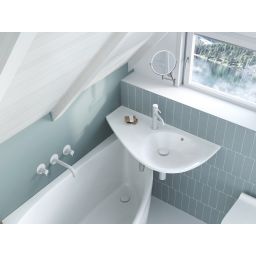 Ravak Avocado umywalka 85x45 cm lewa biała XJ1L1100000