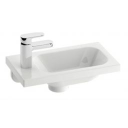 Ravak Chrome 400 umywalka 40x22 cm prostokątna lewa biała XJGL1100000