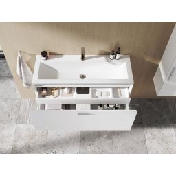 Ravak Clear umywalka 100x38 cm prostokątna meblowa biała XJJ01110000