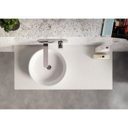 Ravak Moon 1 umywalka 40x40 cm nablatowa okrągła biała XJN01300000