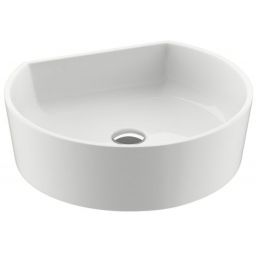 Ravak Moon umywalka 40x35,5 cm półokrągła nablatowa biała XJN01300001