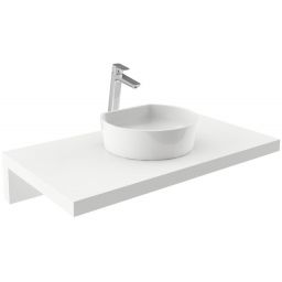 Ravak Moon umywalka 40x35,5 cm półokrągła nablatowa biała XJN01300001