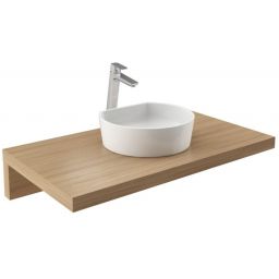 Ravak Moon umywalka 40x35,5 cm półokrągła nablatowa biała XJN01300001