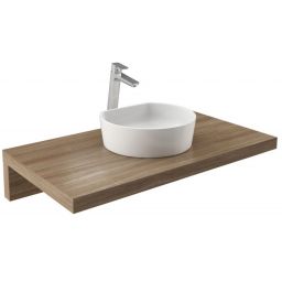 Ravak Moon umywalka 40x35,5 cm półokrągła nablatowa biała XJN01300001