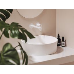 Ravak Moon umywalka 40x35,5 cm półokrągła nablatowa biała XJN01300001