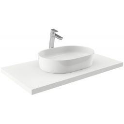 Ravak Moon 2 umywalka 56x40 cm nablatowa owalna biała XJN01300002